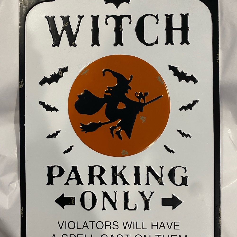 Witch Parking Only Sign